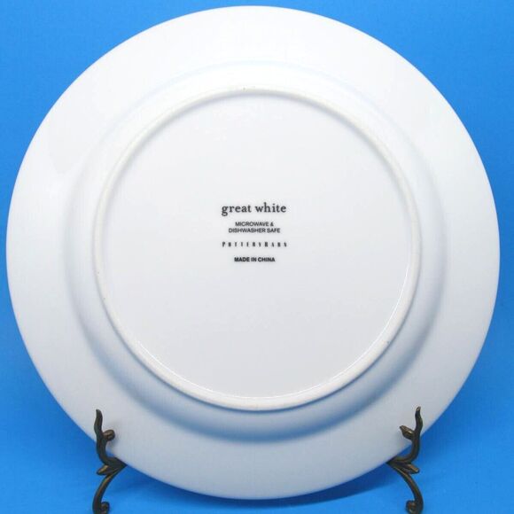 Pottery Barn Great White l1 3/4" Dinner Plate VGC - Picture 5 of 9
